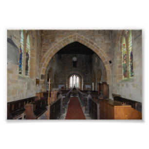 St. Mary's Church, Leake North Yorkshire Erbeschaf Fotodruck