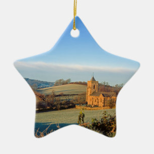 St Mary's Crosthwaite Holiday Card Foto Bl Keramik Ornament