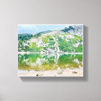 St. Mary's Glacier, CO Stretched Canvas Print Leinwanddruck