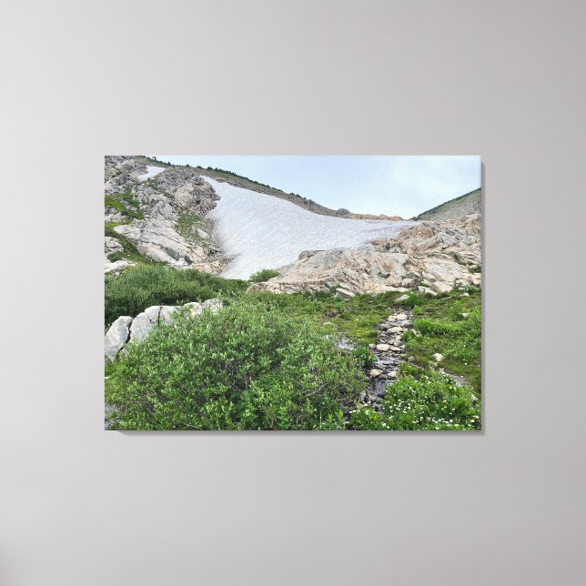 St. Mary's Gletscher Stretched Canvas Print Leinwanddruck (Vorderseite)