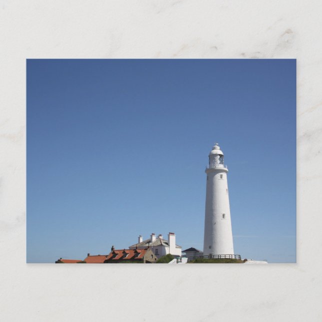 St. Mary's Lighthouse Postcard Postkarte (Vorderseite)