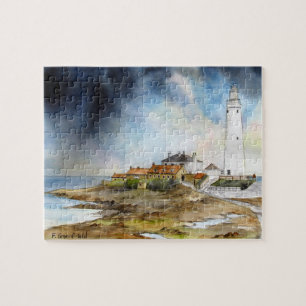 St Marys Lighthouse Whitley Bay North East England Puzzle