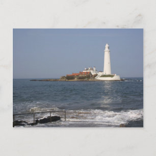 St Mary's Lighthouse, Whitley Bay Post Card Postkarte