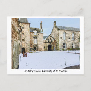 St. Mary's Quad University of St. Andrews Scotland Postkarte