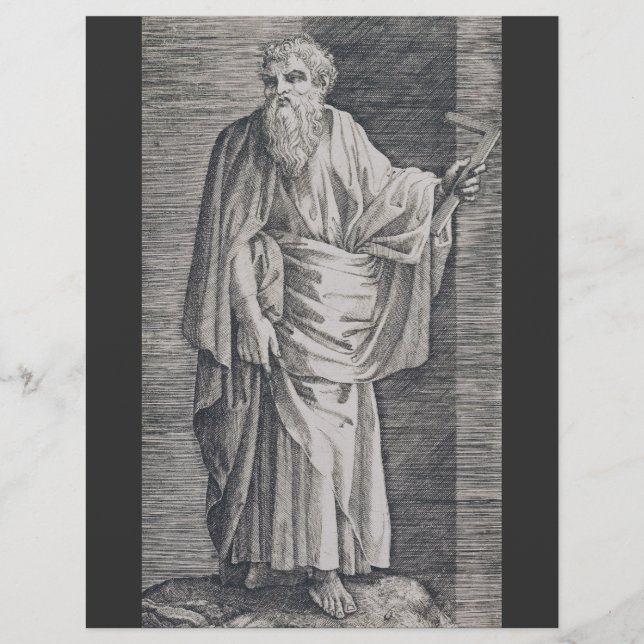 St. Matthäus der Evangelist - Kunstreproduktion Flyer (Vorne)