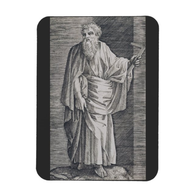 St. Matthäus der Evangelist - Kunstreproduktion Magnet (Vertikal)