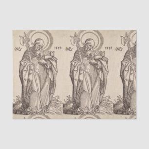St. Matthäus der Evangelist - Kunstreproduktion Seidenpapier
