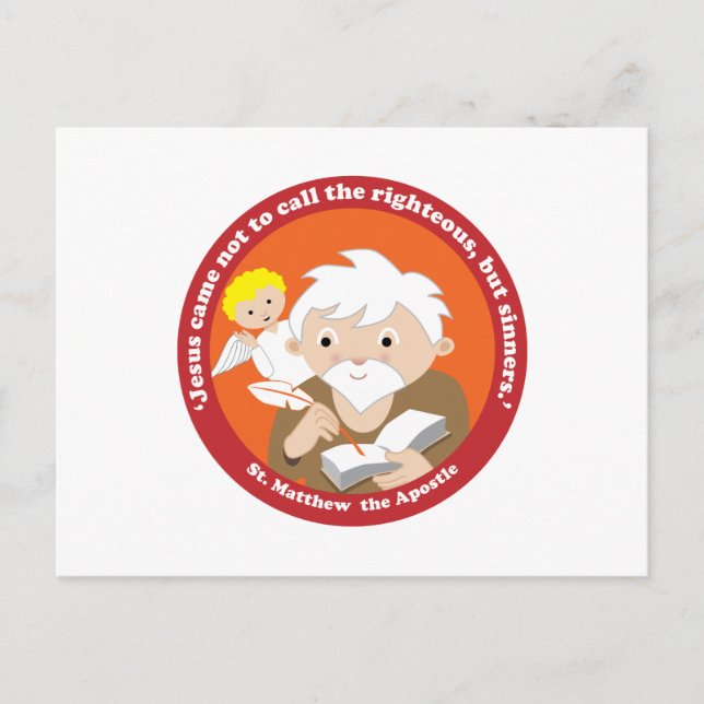 St. Matthew der Apostel Postkarte (Vorderseite)