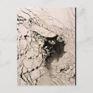 St. Matthew Island Satellitenbild, Beringmeer Postkarte