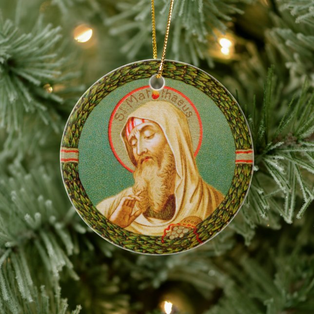 St. Matthew the Apostle (JMAS 08) Keramik Ornament (Baum)