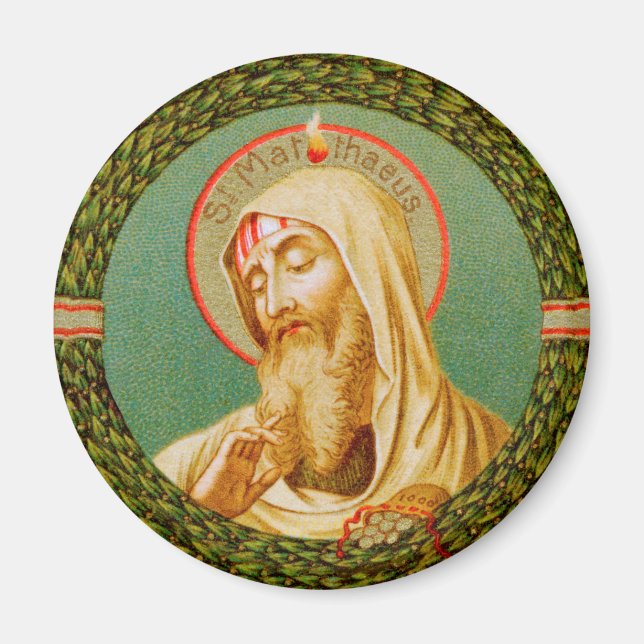 St. Matthew the Apostle (JMAS 08) Runde Magnet (Vorne)