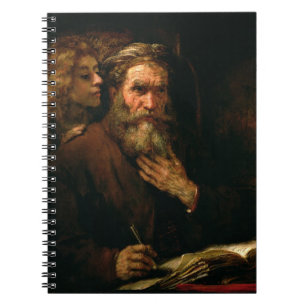 St Matthew und der Engel, 1655-60 (Öl auf Notizblock