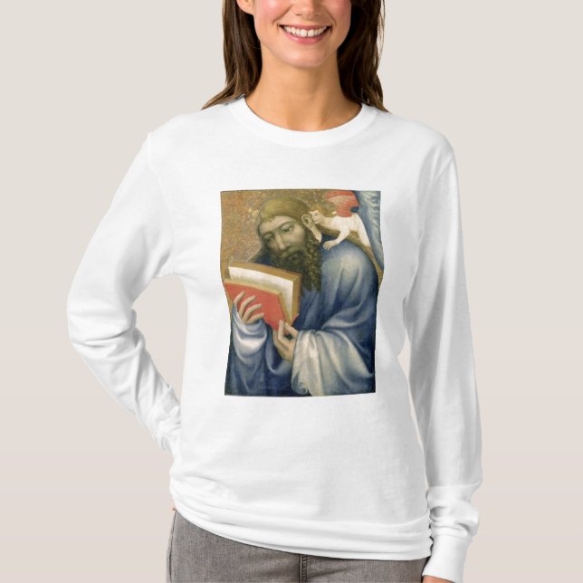 St Matthew, von der Kapelle von Karlstejn T-Shirt (Vorderseite)