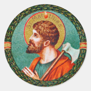 St. Matthias the Apostle (JMAS 09) Runder Aufkleber