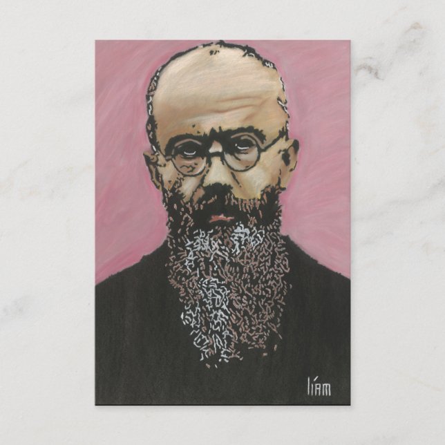 St. Maximilian Kolbe Prayer Card Dankeskarte (Vorderseite)