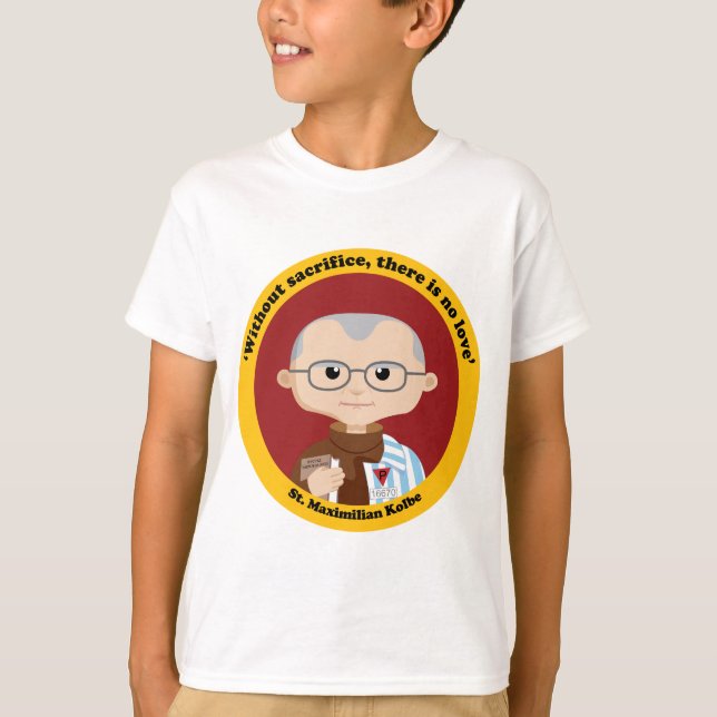 St. Maximilian Kolbe T-Shirt (Vorderseite)