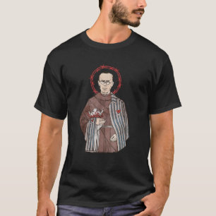 St Maximilian Kolbe Zwei Kronen Katholische Heilig T-Shirt