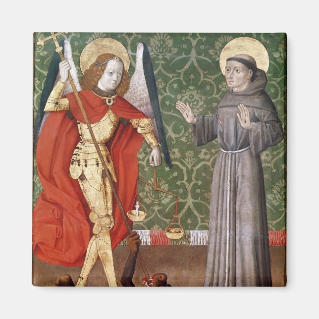 St. Michael and St. Francis of Assisi, c. 1480 Magnet (Vorne)