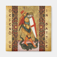 St. Michael Archangel and Dragon Sienese