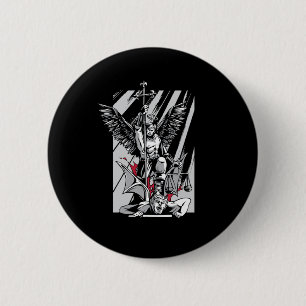 St. Michael Archangel Evil Religion Glaubensstifte Button