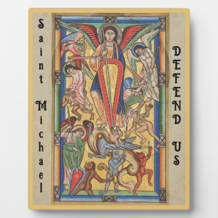 St Michael Archangel Fotoplatte