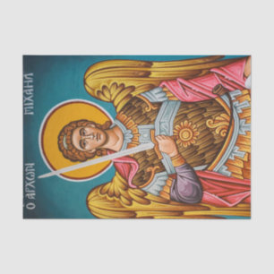 St. Michael Archangel Orthodox Christliches Symbol Seidenpapier