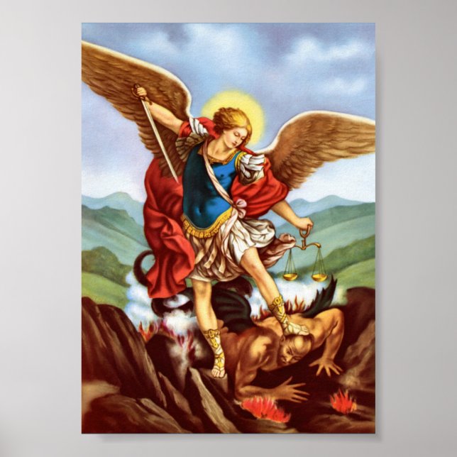 St Michael Archangel San Miguel Arcangel Poster (Vorne)
