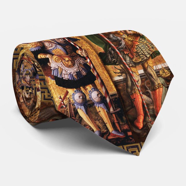 St. Michael Archangel und St. George mit Dragon Krawatte (Gerollt)