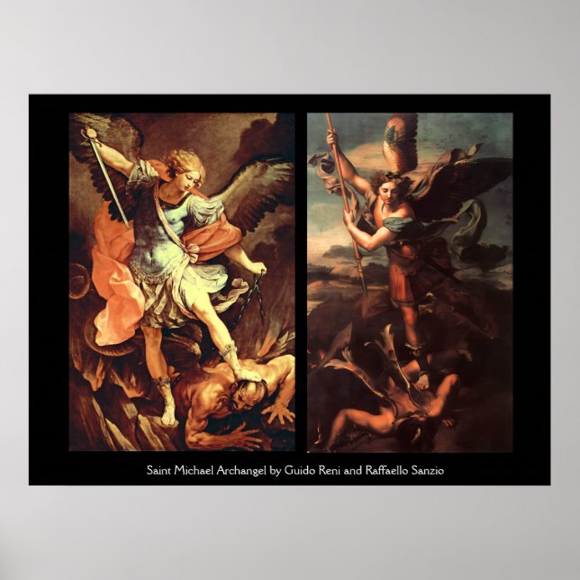 St MICHAEL ARCHANGEL VANGUISHING SATAN Poster (Vorne)