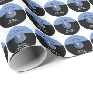 St. Michael Blessings zum neuen Polizeibeamten Geschenkpapier