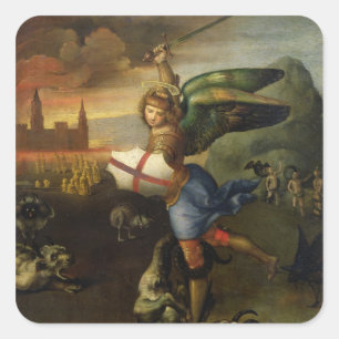 St. Michael, c.1503-05 Quadratischer Aufkleber