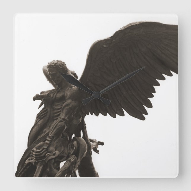 St. Michael Clock Quadratische Wanduhr (Vorderseite)