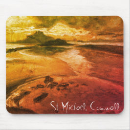 St Michael, Cornwall Beach Landschaft Art Mousepad