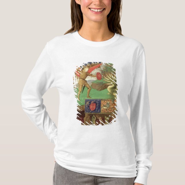 St Michael, das den Drachen tötet T-Shirt (Vorderseite)