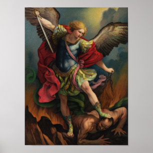 St. Michael das Erzengel Medium Poster