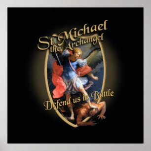 ST MICHAEL DER ARCHANGEL VERTEIDIGT UNS IN KAMPF POSTER