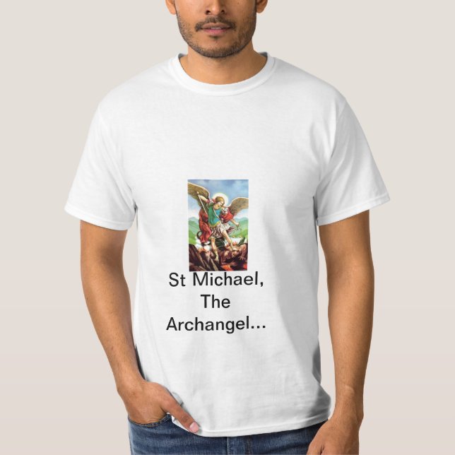 St Michael der Bogenengel T-Shirt (Vorderseite)