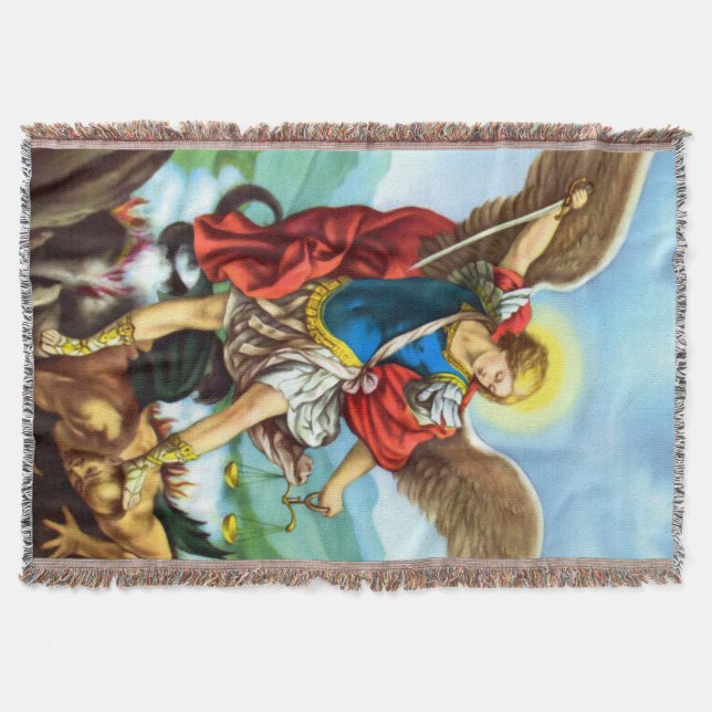 St. Michael der Erzengel Angel Katholische Blanket Decke (Vorderseite)