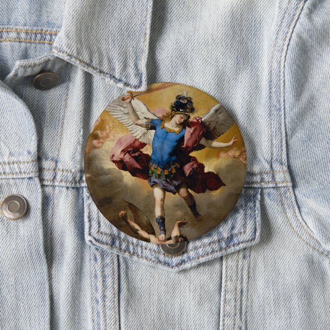 St. Michael, der Erzengel Button (Beispiel)