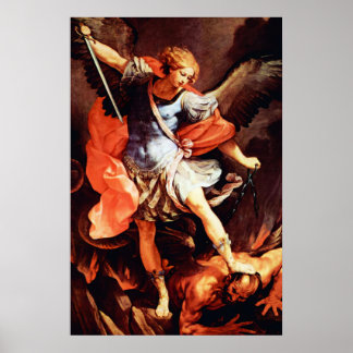 St. Michael der Erzengel Engel Katholische Heilige Poster