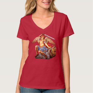 St. Michael der Erzengel Engel Katholischer T - Sh T-Shirt
