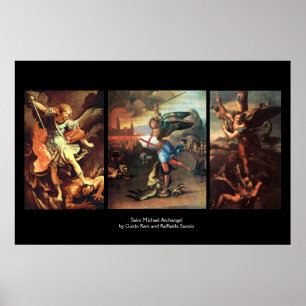 ST. MICHAEL DER ERZENGEL FEINE KUNSTSAMMLUNG POSTER
