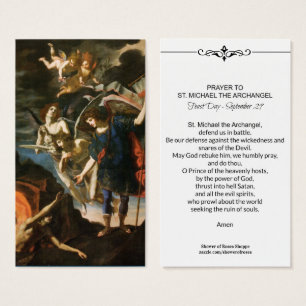 St. Michael der Erzengel Gebetskarte