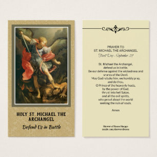 St. Michael der Erzengel Gebetskarte