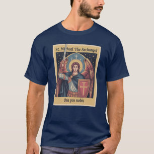 St. Michael der Erzengel Gebetsschild Heiliger T-Shirt