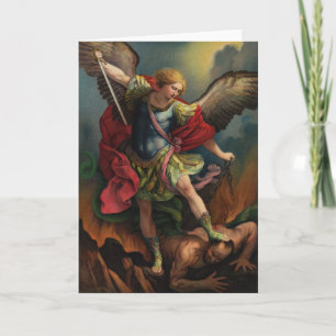 St. Michael der Erzengel gefaltete Karte