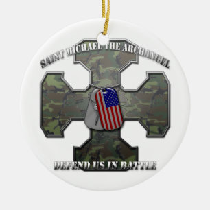 St Michael der Erzengel Keramikornament
