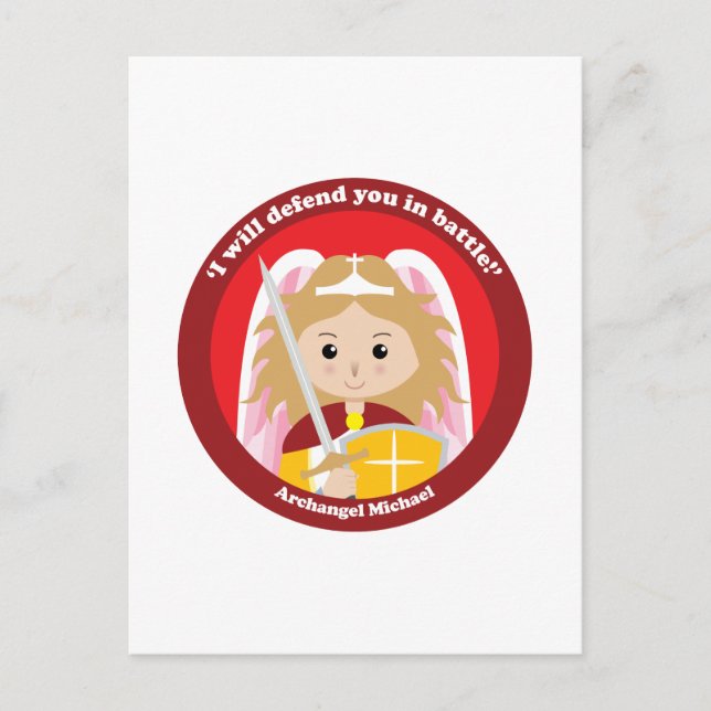 St. Michael der Erzengel Postkarte (Vorderseite)