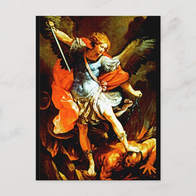 St. Michael der Erzengel Postkarte (Vorderseite)
