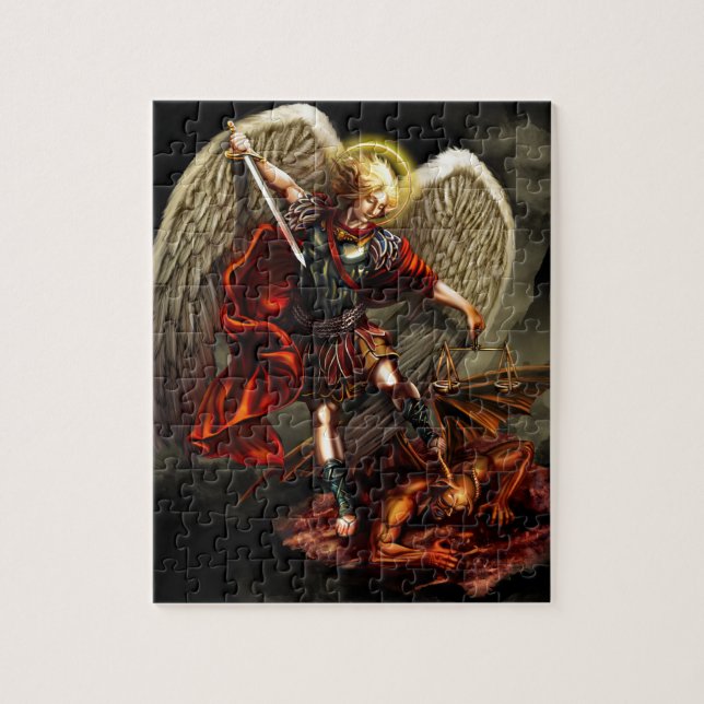 St Michael der Erzengel Puzzle (Vertikal)